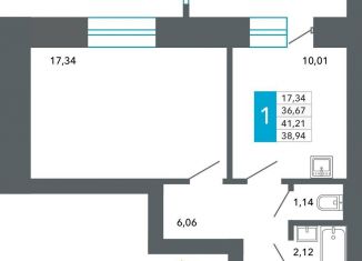 Продается однокомнатная квартира, 38.9 м2, Забайкальский край, Нерчинско-Заводская улица, 6/9