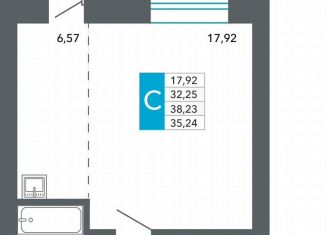 Продается квартира студия, 35.2 м2, Чита, Нерчинско-Заводская улица, 6/9
