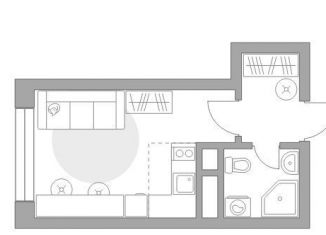 Продается квартира студия, 19.7 м2, Москва, Трубецкая улица, 8, ЦАО