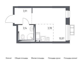 Квартира на продажу студия, 21.7 м2, деревня Мисайлово, Молодёжный бульвар, 11