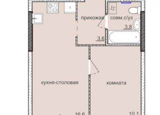 Продажа однокомнатной квартиры, 34.1 м2, Ижевск, ЖК Ежевика
