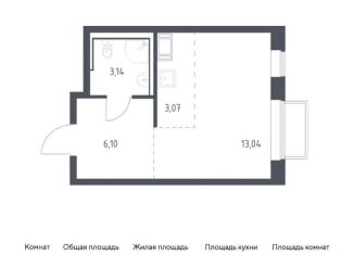 Продается квартира студия, 25.4 м2, Московская область, жилой комплекс Томилино Парк, к6.1