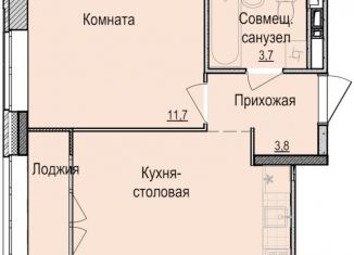 1-ком. квартира на продажу, 34.1 м2, Ижевск, ЖК Скандинавия