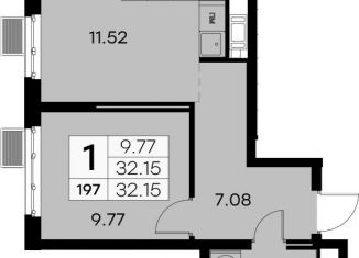 Продается 1-ком. квартира, 32 м2, Санкт-Петербург, метро Балтийская, площадь Балтийского Вокзала, 1