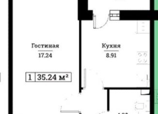 Продается 1-ком. квартира, 35.2 м2, Мурино, ЖК Урбанист, Ручьёвский проспект, 6