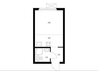 Продам квартиру студию, 19.8 м2, Москва, жилой комплекс Руставели 14, к2.3, метро Бутырская