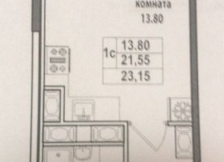 Продам квартиру студию, 23.2 м2, посёлок Парголово, Заречная улица, 41, ЖК Северная Долина