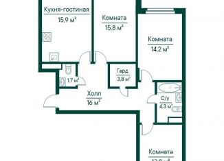 Продажа 3-комнатной квартиры, 86.8 м2, Самарская область