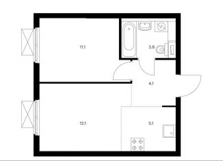 Продается 2-комнатная квартира, 36.2 м2, Балашиха, ЖК Измайловский Лес