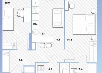 Продам 2-комнатную квартиру, 50.6 м2, Москва, Окская улица, 7А, метро Окская