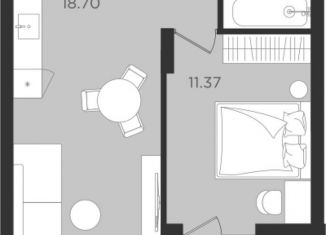 Продажа 1-комнатной квартиры, 39.1 м2, Калининград, улица Старшины Дадаева, 55, Ленинградский район