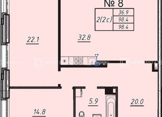 Продажа 2-ком. квартиры, 98.4 м2, Санкт-Петербург, Петровский проспект, 9к2