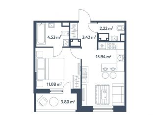 Продам двухкомнатную квартиру, 39.1 м2, Москва, жилой комплекс Светлый Мир Станция Л, к8, ЖК Светлый Мир Станция Л