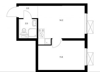 Продам однокомнатную квартиру, 30.7 м2, Москва, ЖК Большая Очаковская 2