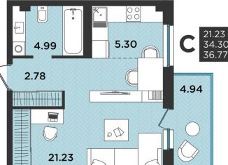 Продам квартиру студию, 34.5 м2, Архангельск, Ленинградский проспект, 105, территориальный округ Майская горка