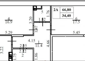 Продается двухкомнатная квартира, 65.9 м2, Химки, улица Академика Грушина, 10, ЖК Аврора