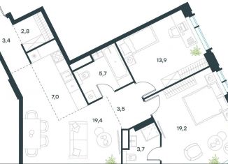 Продажа 3-ком. квартиры, 78.6 м2, Москва, Большая Академическая улица, 85к1, Тимирязевский район