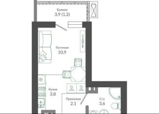Продается квартира студия, 21.6 м2, Сочи, ЖК Флора, улица Искры, 66/9к1