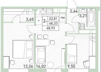 Продам 3-ком. квартиру, 48.9 м2, Балашиха, жилой комплекс Столичный, к22, ЖК Столичный