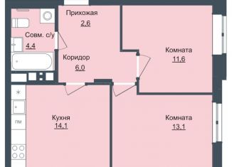 Продается 2-комнатная квартира, 52.2 м2, Ижевск, ЖК Истории