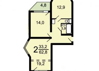 Сдам в аренду 2-комнатную квартиру, 59.5 м2, Москва, улица Маршала Тухачевского, 14к1