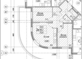 Продам двухкомнатную квартиру, 72 м2, поселок Бугры, ЖК Энфилд, Петровский бульвар, 27