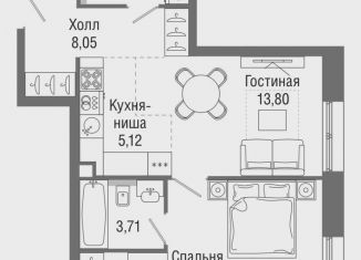 Продается 1-ком. квартира, 52.5 м2, Москва, метро Селигерская, Ильменский проезд, 14к1