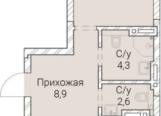 Однокомнатная квартира на продажу, 67.7 м2, Новосибирская область, Овражная улица, 2А