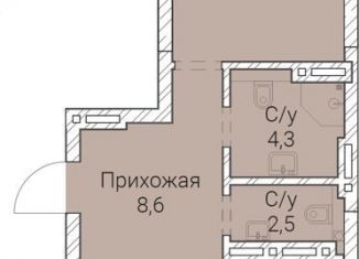Продается 1-комнатная квартира, 67.3 м2, Новосибирск, Овражная улица, 2А, Заельцовский район