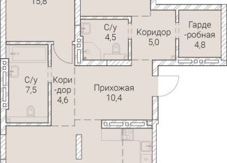 Двухкомнатная квартира на продажу, 114.2 м2, Новосибирск, Овражная улица, 2А, Заельцовский район