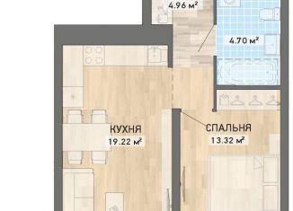 Продам 1-комнатную квартиру, 42.2 м2, Екатеринбург, ЖК Нова парк