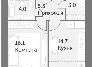 Продается 1-комнатная квартира, 43.1 м2, Москва, метро Калужская