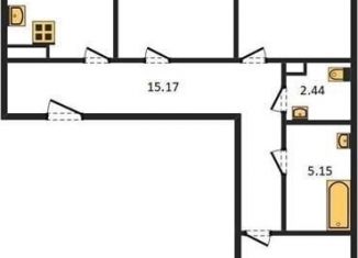 Продам 3-комнатную квартиру, 87.1 м2, Новосибирск, улица Забалуева, 3/1, ЖК 1-ый на Киевской