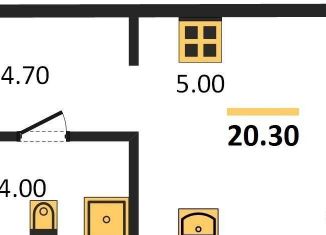 Продается 1-комнатная квартира, 20.3 м2, Новосибирск, жилой комплекс Авиатор, 1-1, ЖК Авиатор