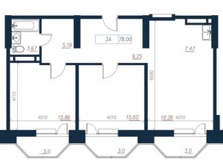 Продам 3-комнатную квартиру, 78 м2, Владивосток, Ленинский район