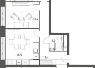 Продам 3-комнатную квартиру, 101.9 м2, Москва, проезд Серебрякова, 11-13к1, ЖК Сильвер