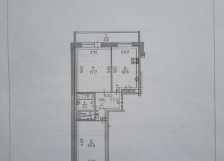 Продажа двухкомнатной квартиры, 56.3 м2, Йошкар-Ола, микрорайон Мирный, улица Петрова, 28А