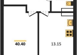 Продается 1-комнатная квартира, 40.3 м2, Новосибирск, ЖК на Королёва, улица Королёва, 1Б