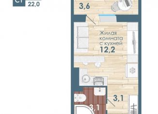 Продам однокомнатную квартиру, 18.4 м2, Новосибирск, метро Площадь Маркса