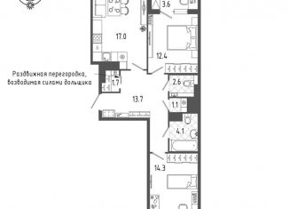 Продается 2-ком. квартира, 68.5 м2, Санкт-Петербург, Измайловский бульвар, 9, метро Московские ворота