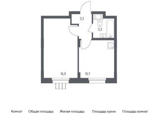 Продажа 1-комнатной квартиры, 33.1 м2, Московская область, жилой комплекс Люберцы 2020, к70