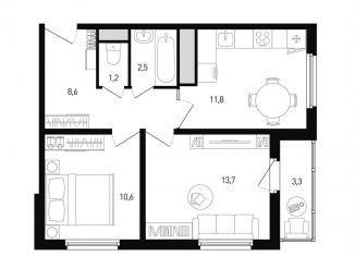 Продается 2-комнатная квартира, 50.1 м2, Ростов-на-Дону, ЖК Левенцовка Парк