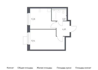 Продам однокомнатную квартиру, 35 м2, Московская область, микрорайон Пригород Лесное, к14.2