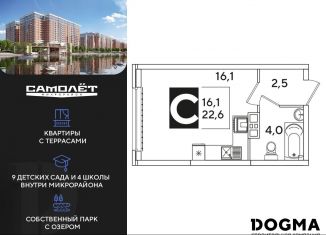 Квартира на продажу студия, 22.6 м2, Краснодарский край