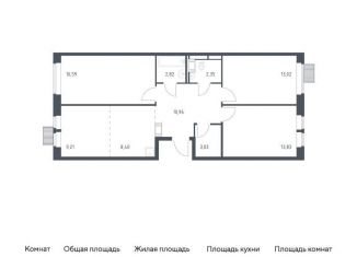 4-ком. квартира на продажу, 80.2 м2, Московская область