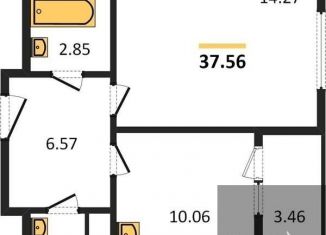 Продается однокомнатная квартира, 37.6 м2, Воронежская область, Средне-Московская улица, 60