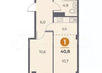 Продается 2-ком. квартира, 41.4 м2, Ростов-на-Дону, проспект 40-летия Победы, 63/17с5, ЖК Сокол Град
