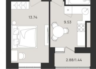 Продается 1-комнатная квартира, 35.1 м2, Калининградская область