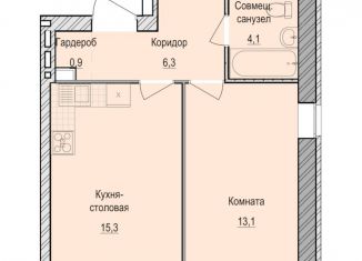 Продажа однокомнатной квартиры, 39.7 м2, село Первомайский, жилой комплекс Санвилл, 5