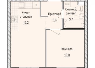 Продам 1-ком. квартиру, 32.5 м2, село Первомайский, жилой комплекс Санвилл, 5